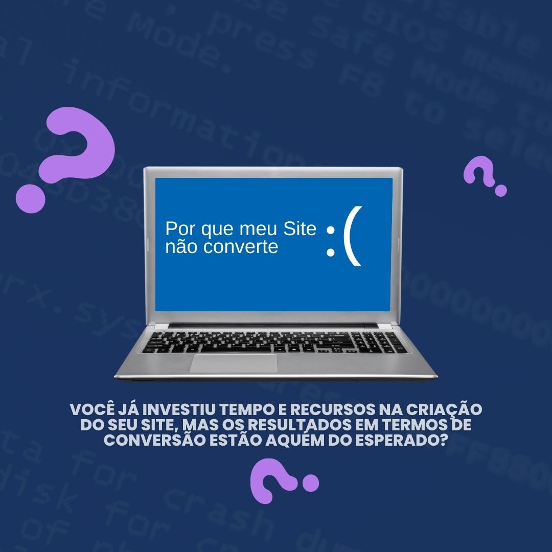 por que meu site não converte